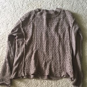 Alters state tan oversized sweater